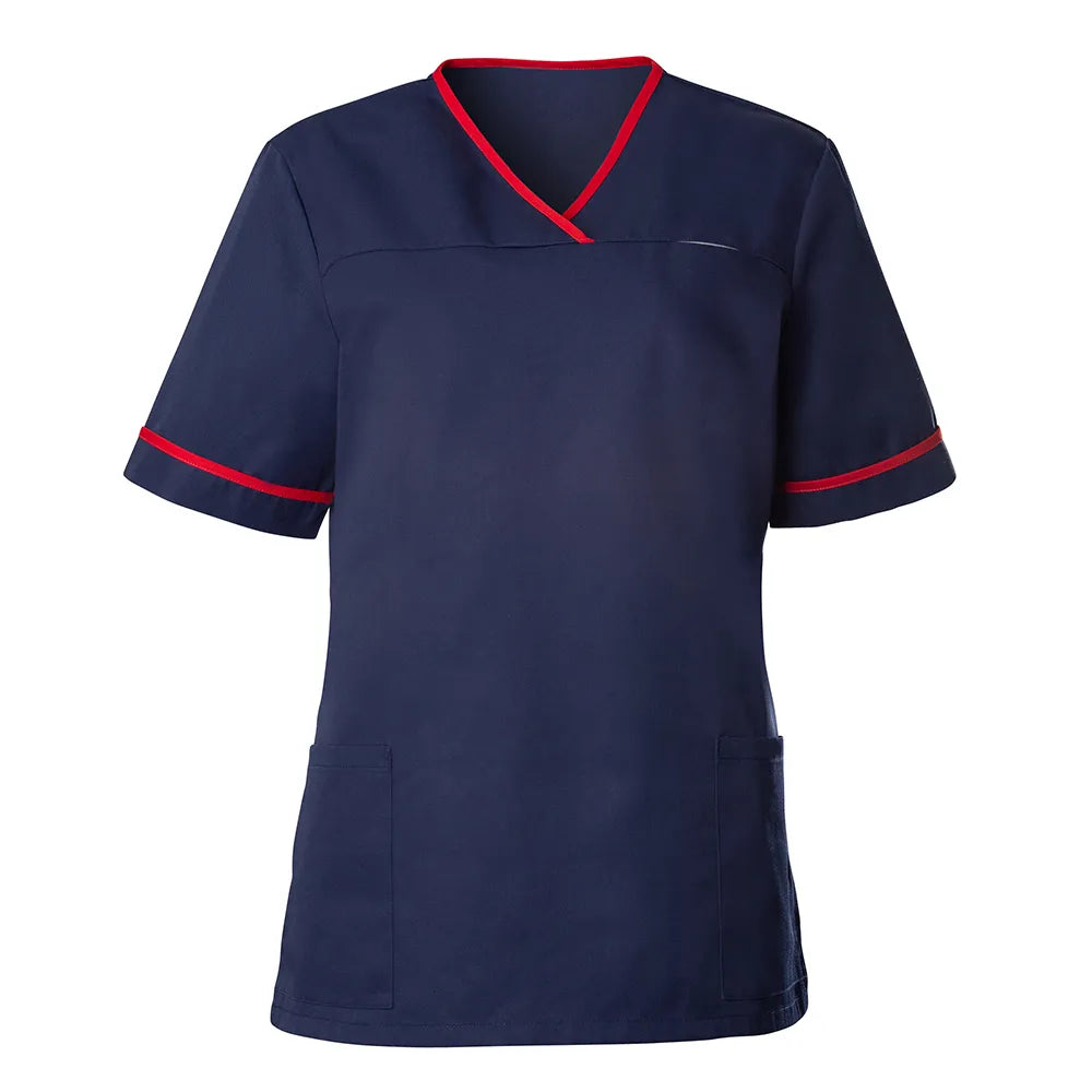 Contrast Trim Female Scrub Tunic HP21