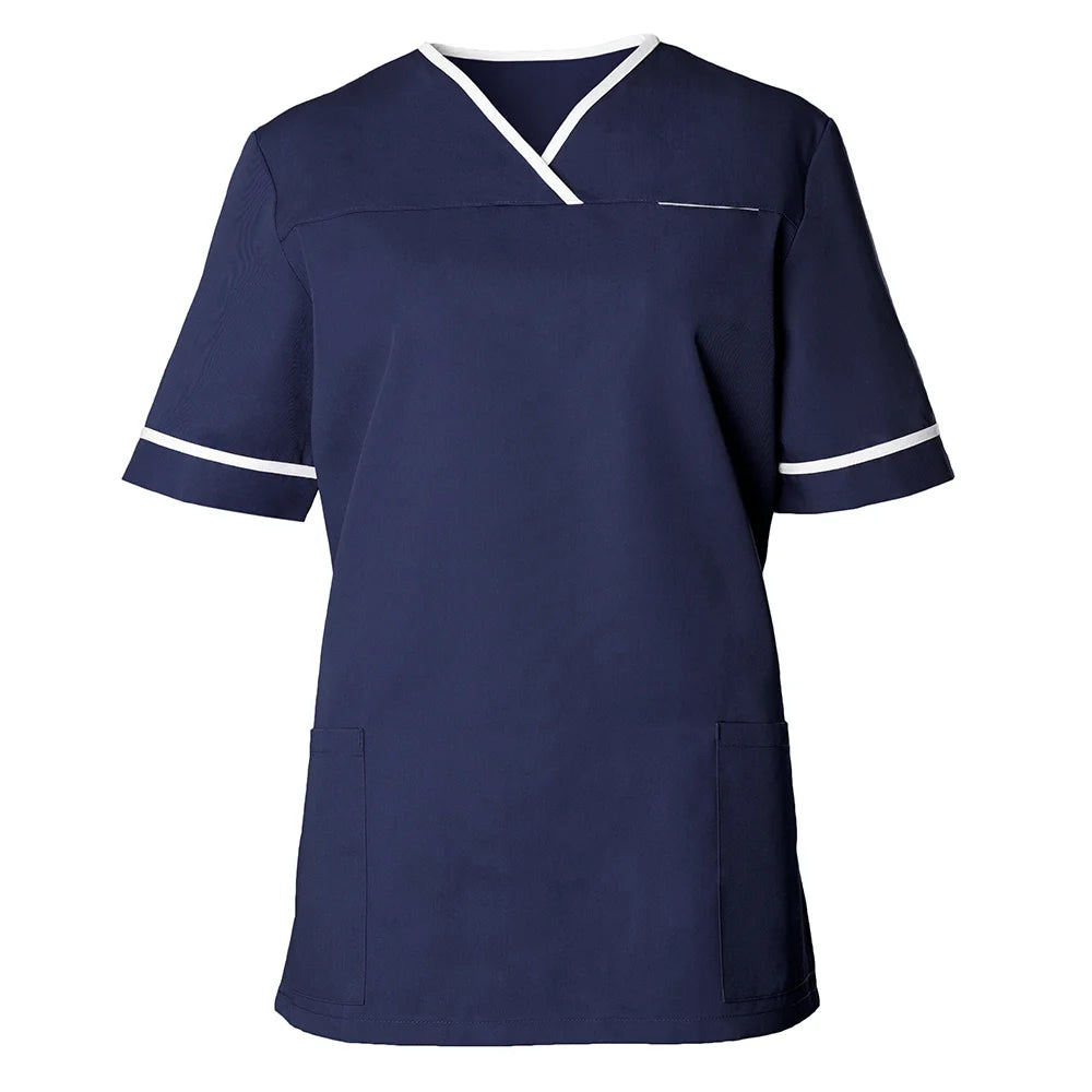 Contrast Trim Female Scrub Tunic HP21