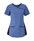 Stretch Female Fit Contrast Scrub Top NF43