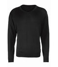 Knitted Cotton Acrylic V Neck Sweater STR694