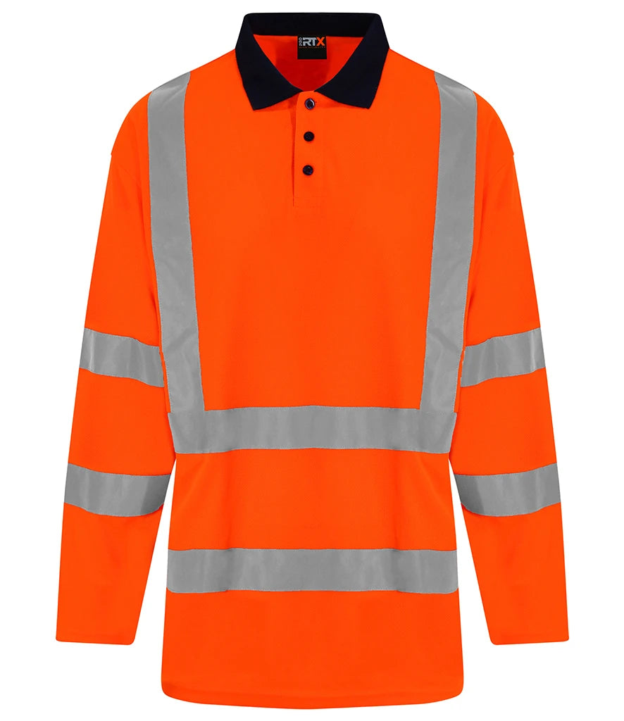 Pro High Visibility Long Sleeve Polo Shirt RX715