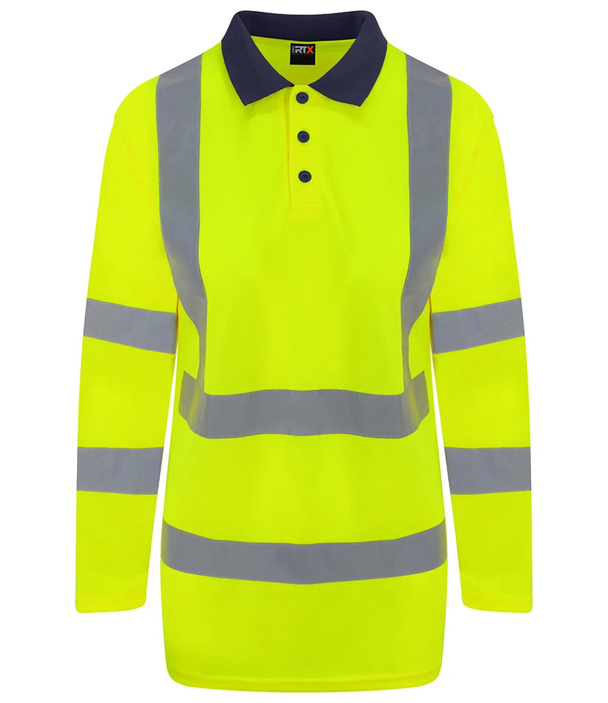 Pro High Visibility Long Sleeve Polo Shirt RX715