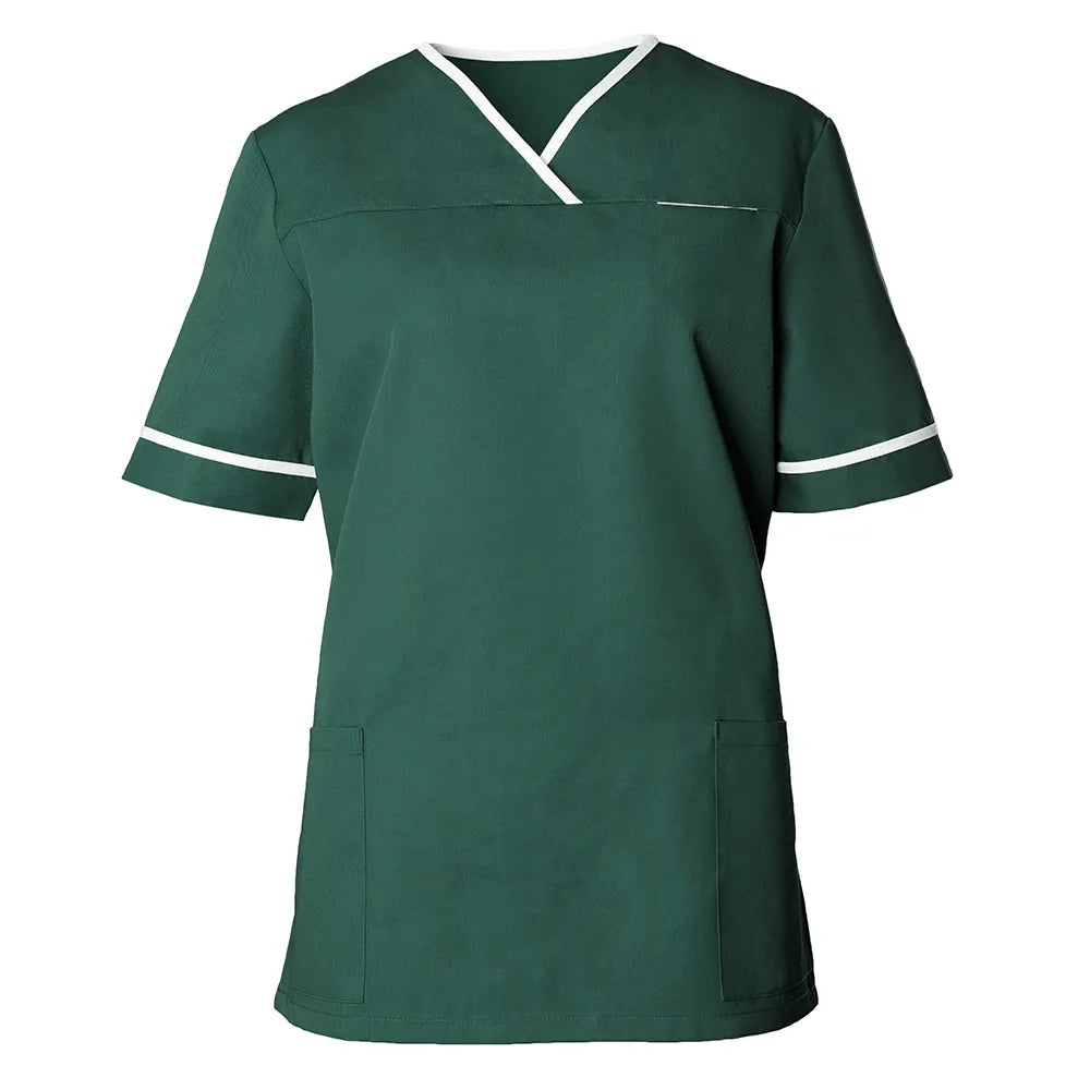 Contrast Trim Female Scrub Tunic HP21