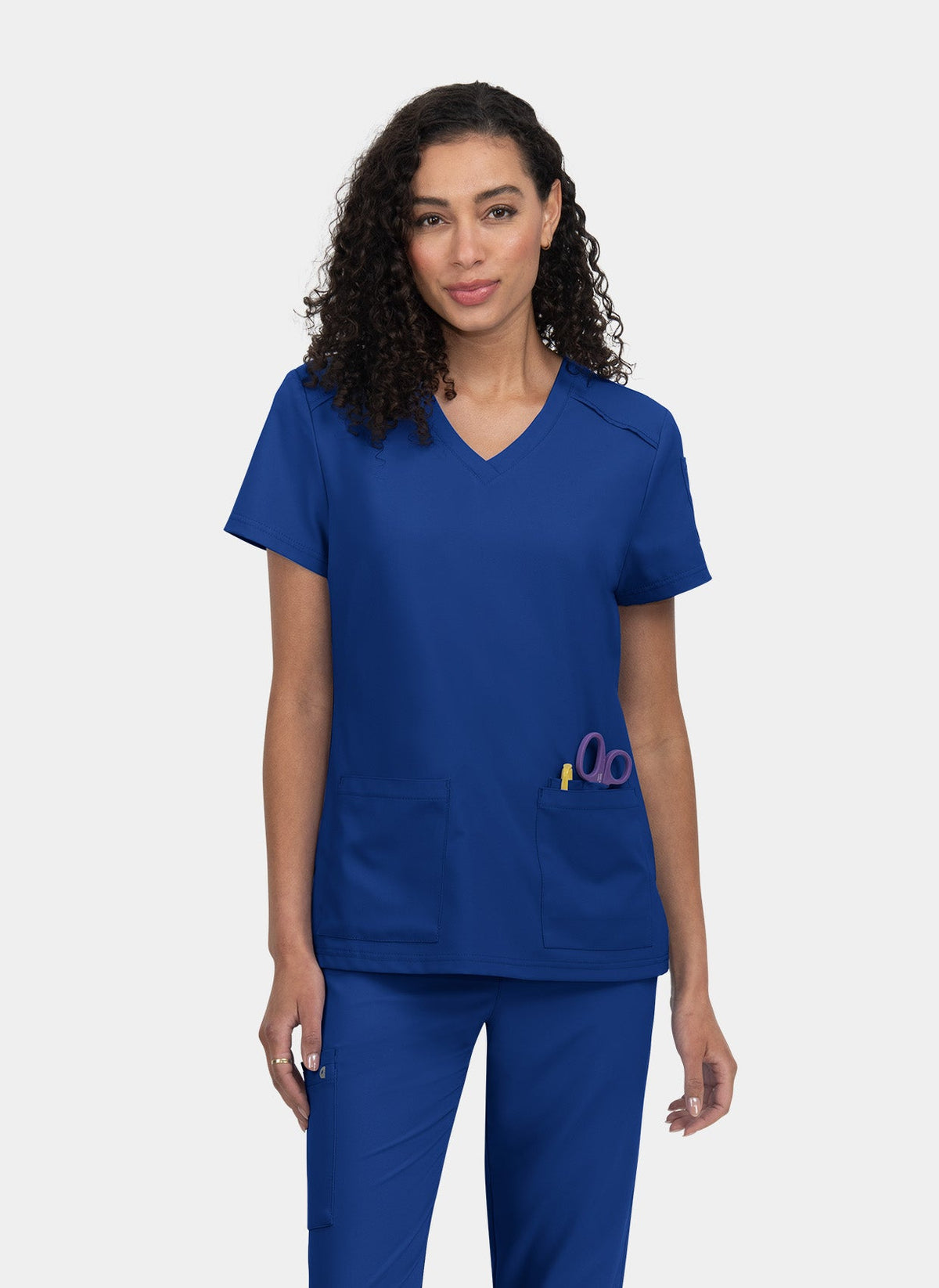 Cureology Cardi Female Stretch Scrub Top