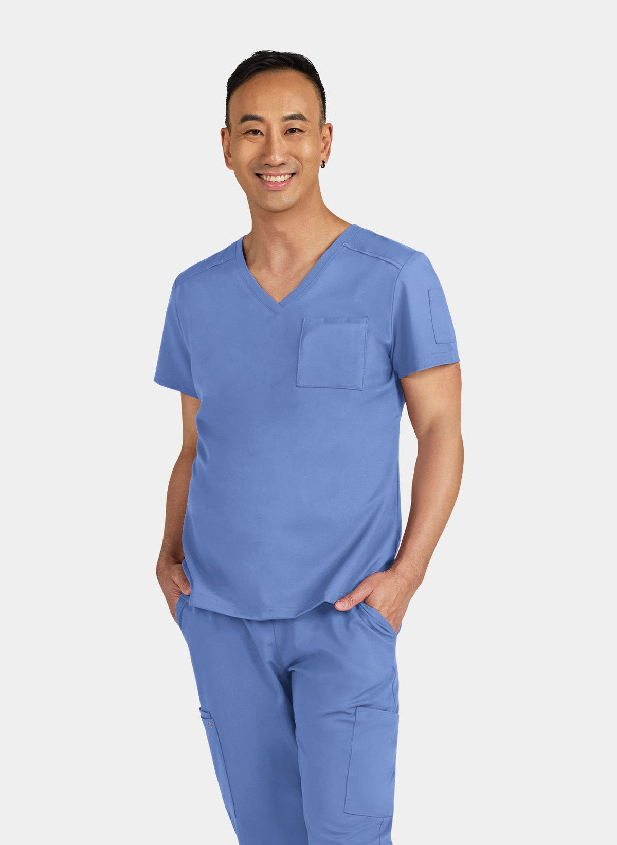 Cureology Artho Stretch Male Scrub Top
