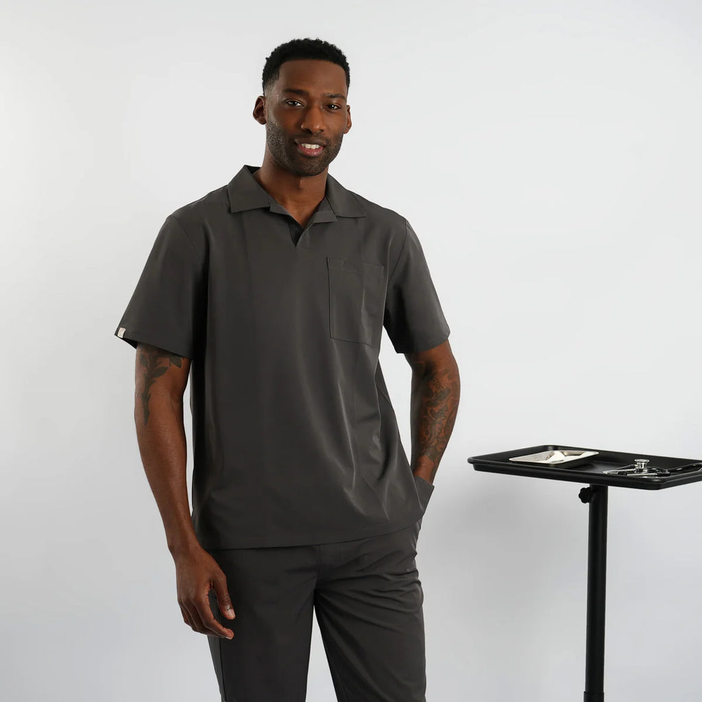 LUMA Modern Men's Polo Scrub Tunic SC203