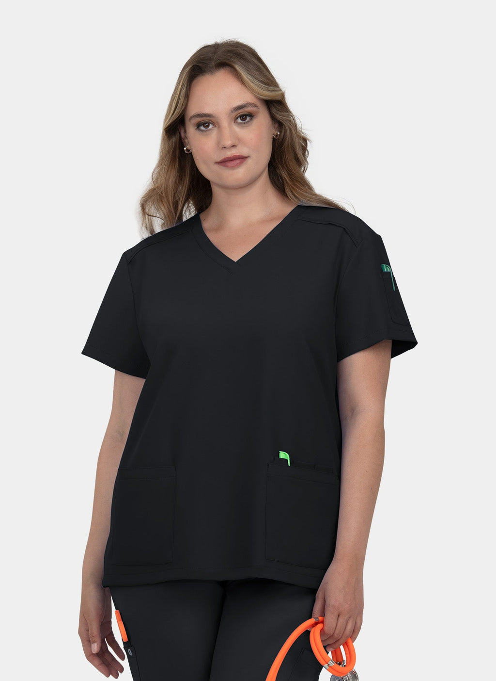 Cureology Cardi Female Stretch Scrub Top
