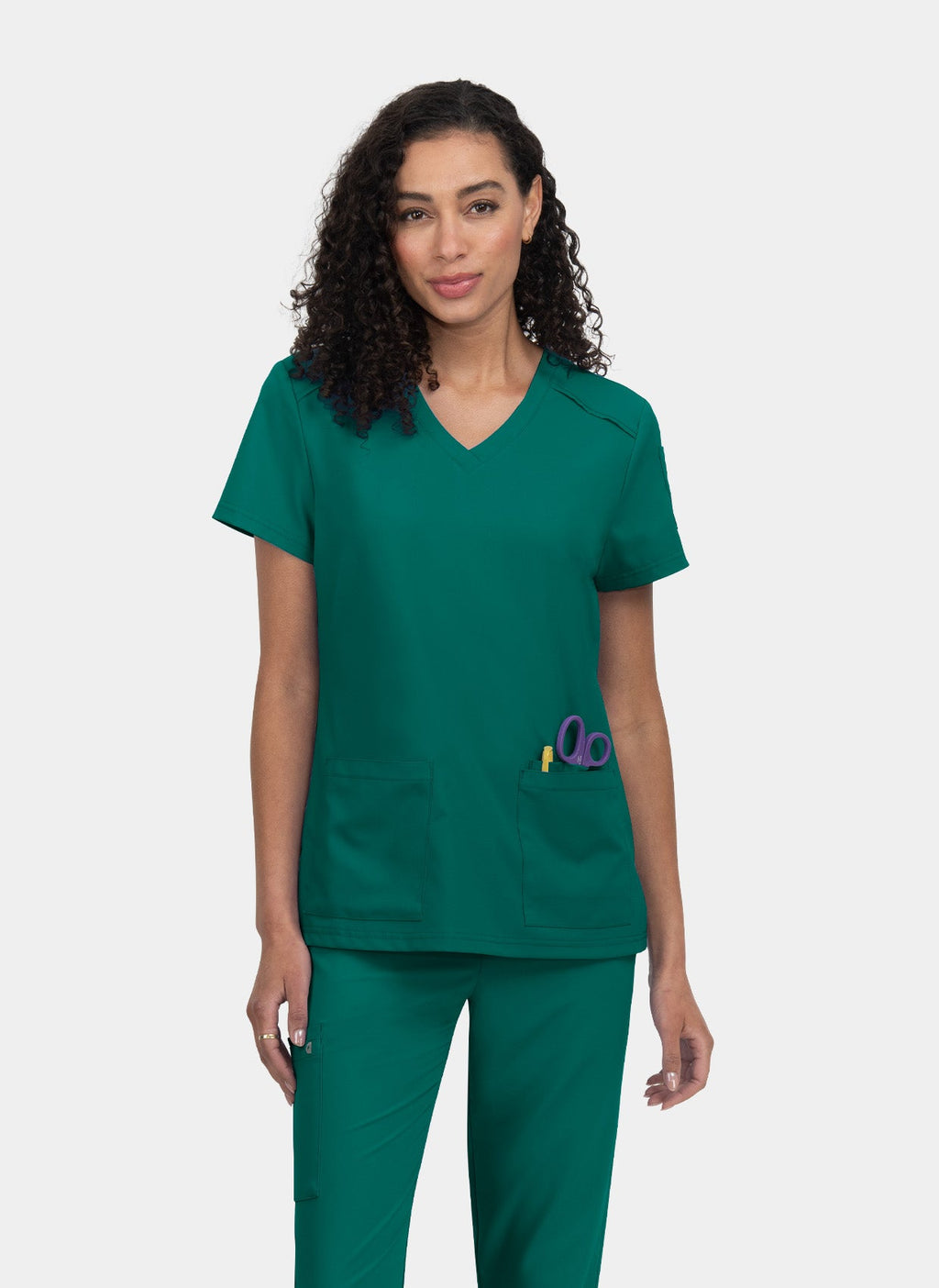 Cureology Cardi Female Stretch Scrub Top