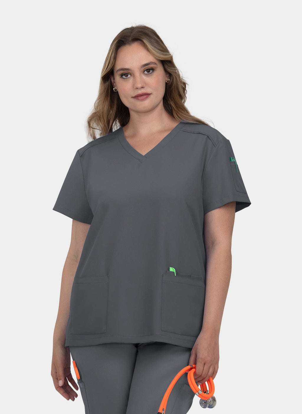 Cureology Cardi Female Stretch Scrub Top