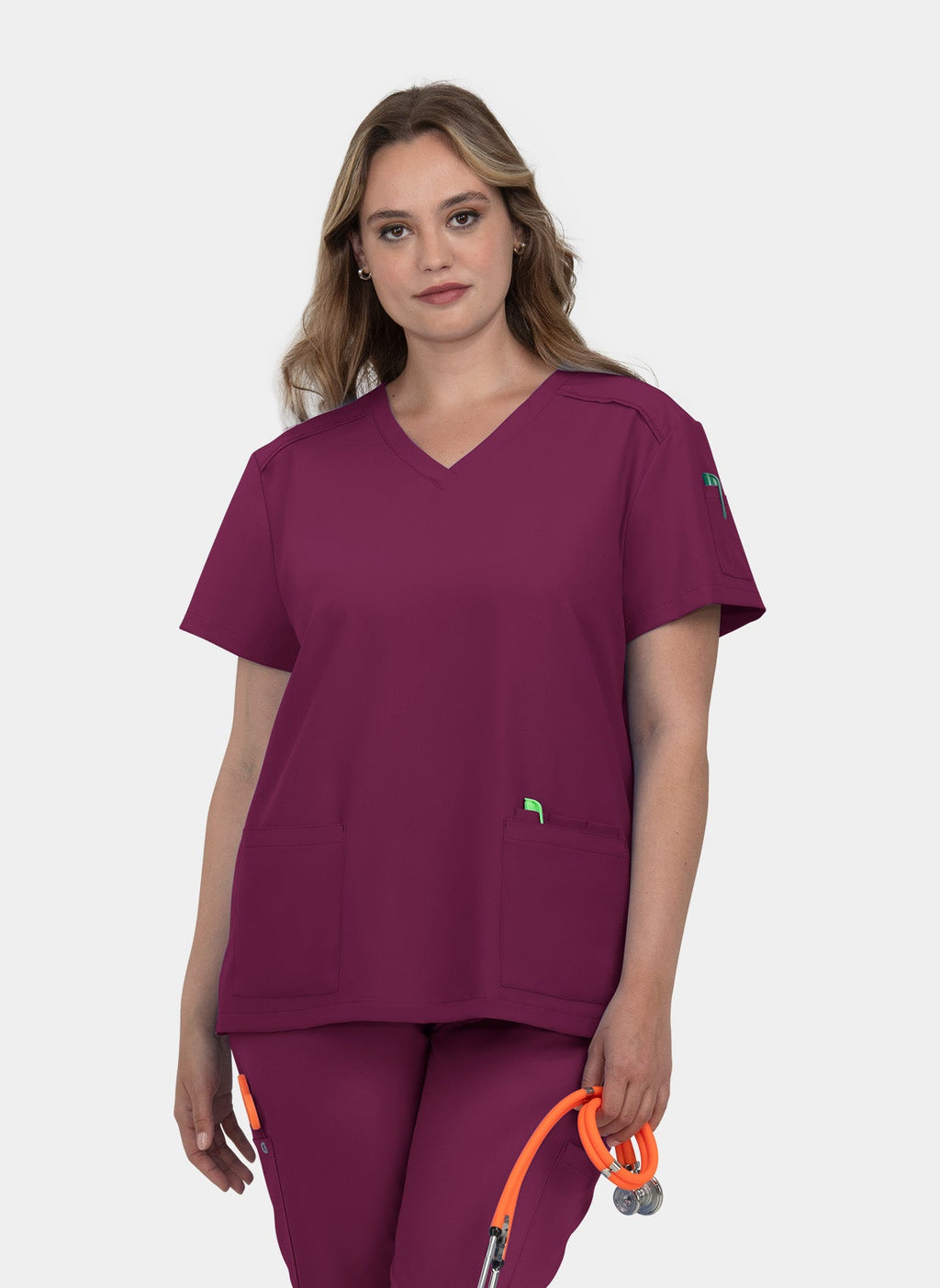 Cureology Cardi Female Stretch Scrub Top