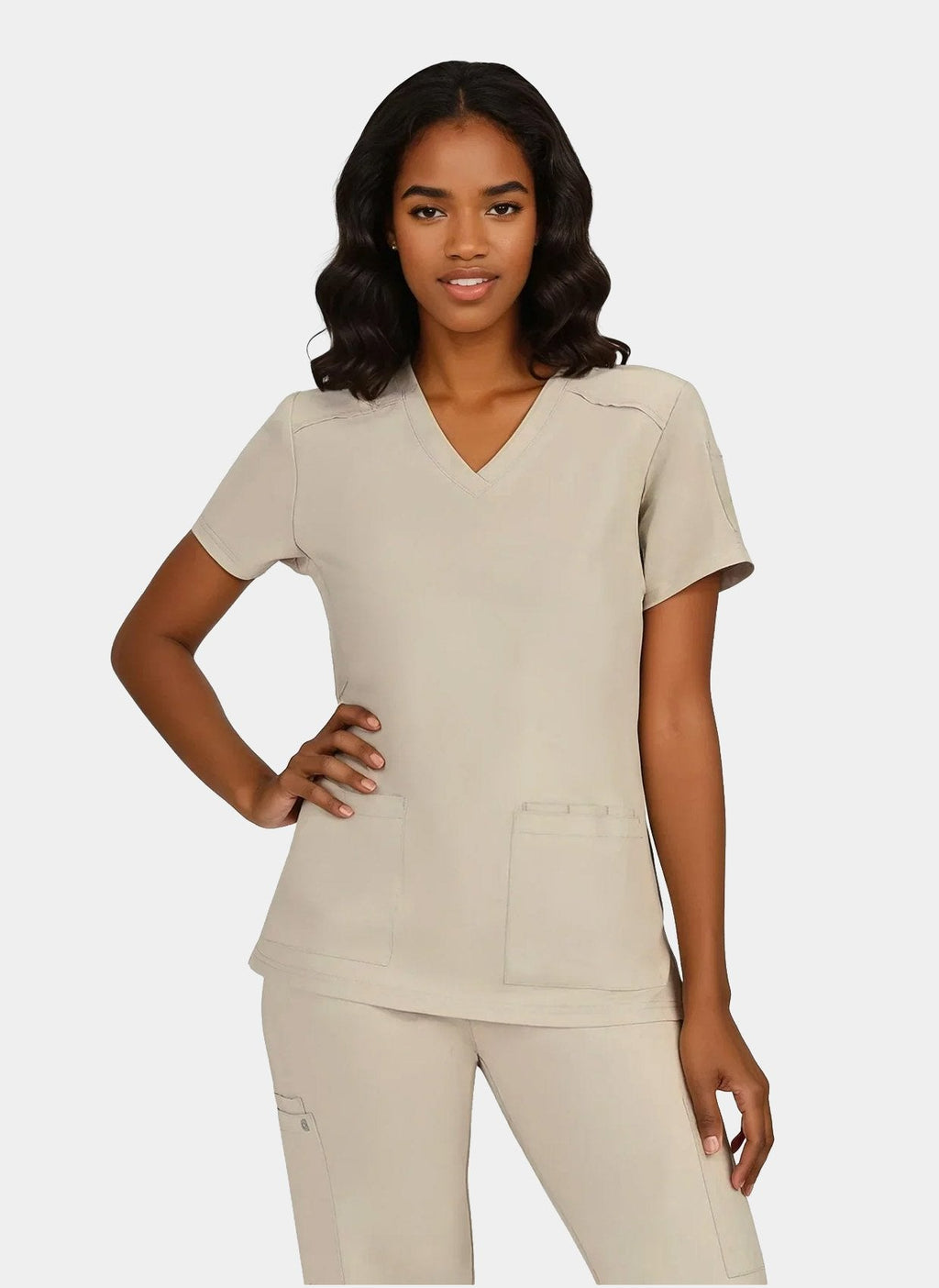 Cureology Cardi Female Stretch Scrub Top
