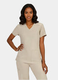 Cureology Cardi Female Stretch Scrub Top