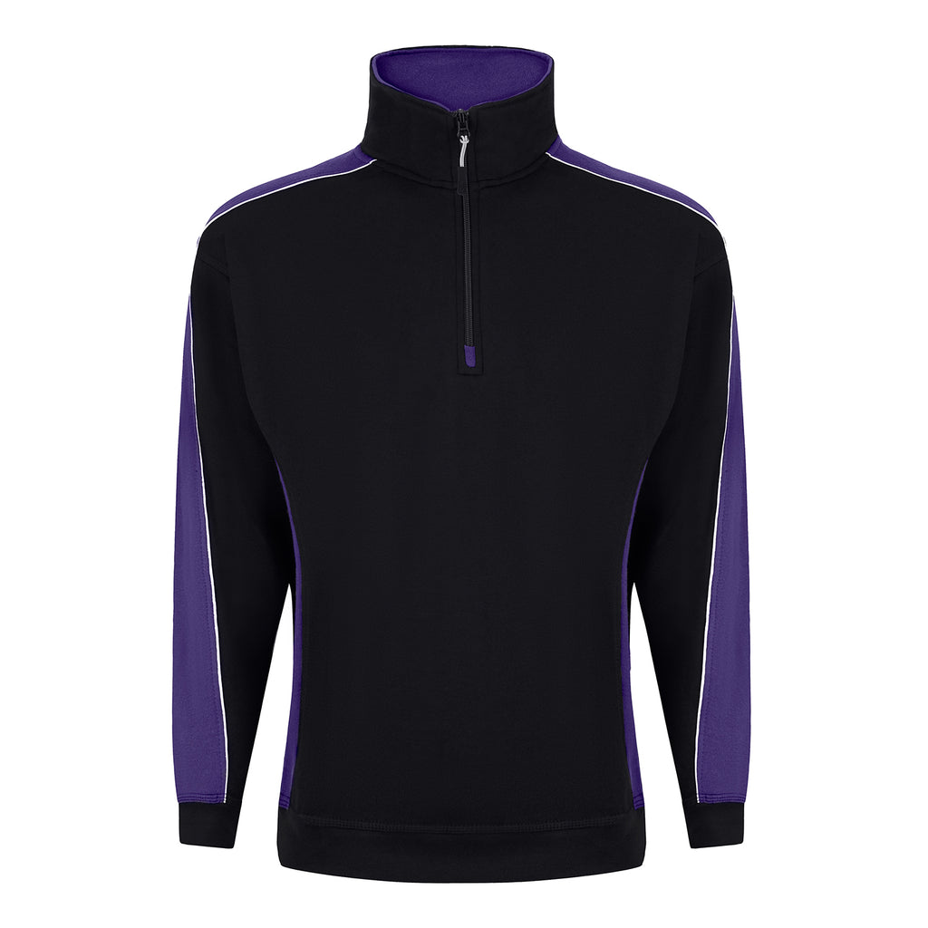Avocet Two Tone Quarter Zip Sweat Shirt 1288