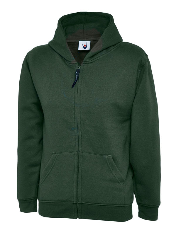 Childrens Classic Full Zip Hooded Sweatshirt UC506