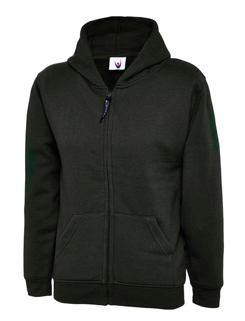 Childrens Classic Full Zip Hooded Sweatshirt UC506