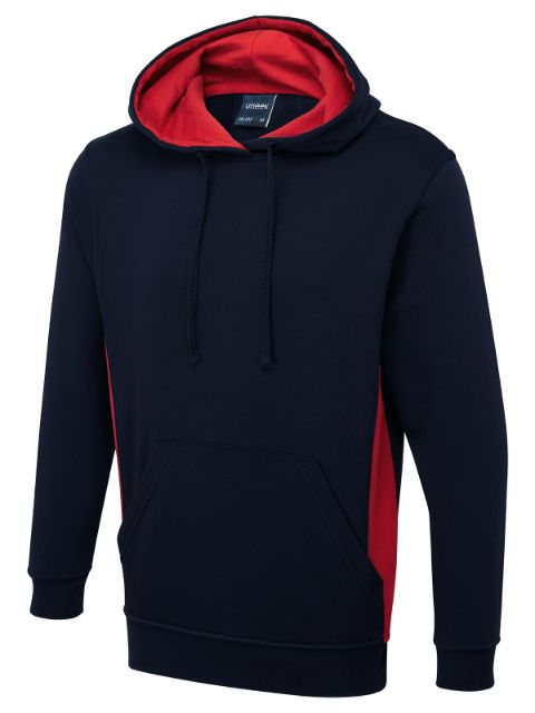 Two Tone Hooded Sweatshirt UC517