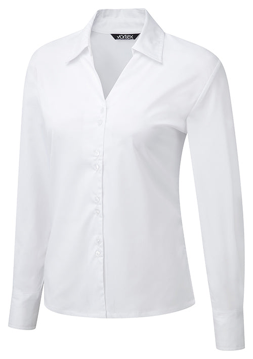 FREYA Long Sleeve Cotton Touch Blouse