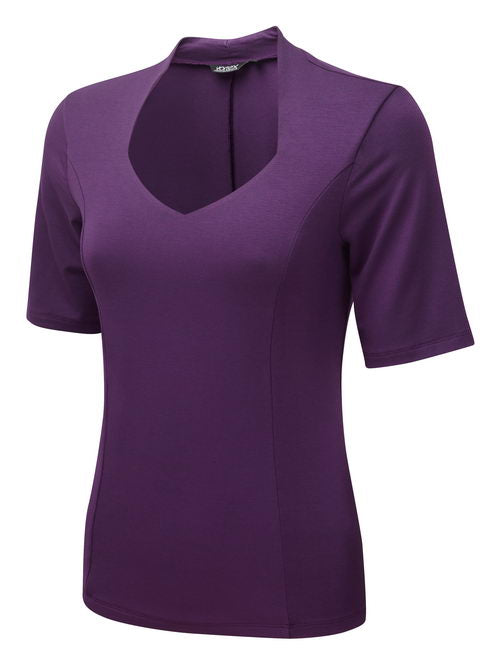 MARIE V-Neck Short Sleeve Undersuit Top