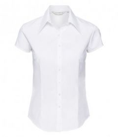 955F Russell Collection  Ladies Cap Tencel Shirt